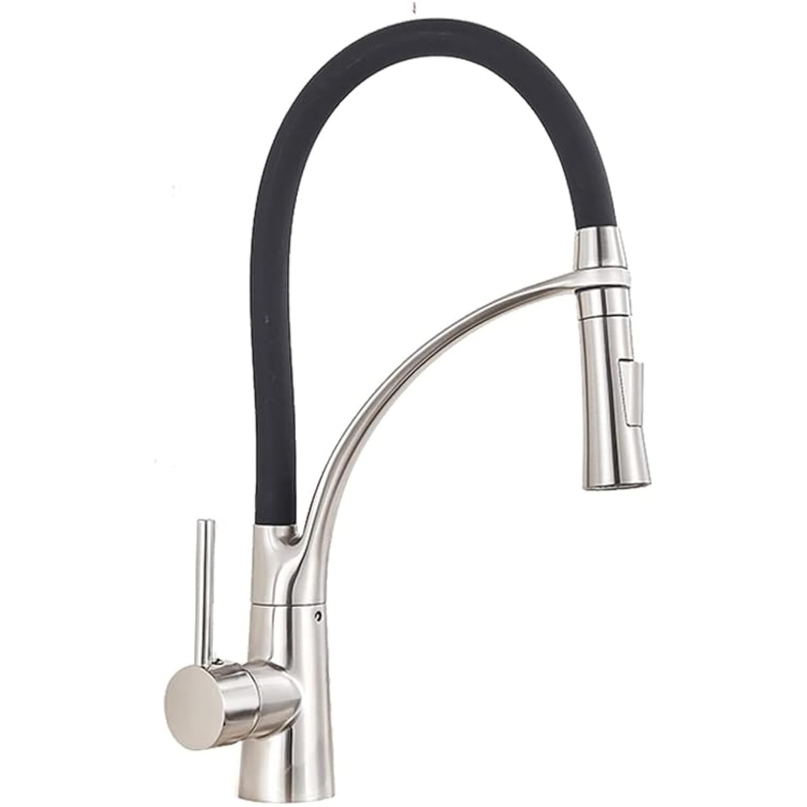 Zqfhsx Brushed Nickel Deck Mounted Kitchen Sink Faucet With 360° Rotatable Dual Mode Sprayer Hot & Cold Mixer Tap For Bar Restaurant And Home Use