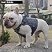 ICEFANG Tactical Dog Harness, Small Size,2X Metal Buckle,Working Dog MOLLE Vest with Handle,No Pulling Front Leash Clip,Hook and Loop Panel (Grey,S (Pack of 1))