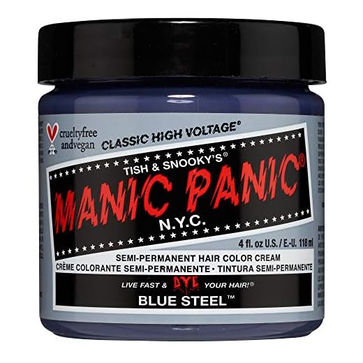 Manic Panic - Blue Steel Classic Creme Vegan Cruelty Free Blue Semi Permanent Hair Dye 118ml