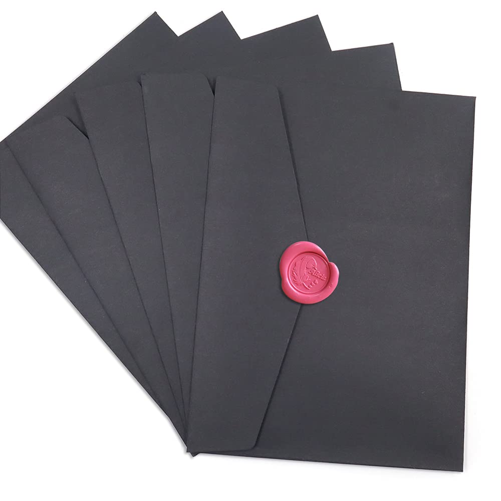 60 Buste Clairefontaine Pollen - Per Biglietti Regalo, Lettere, Cartoline - Nero 12,5x17,5 Cm - Senza Finestra - Foto 6