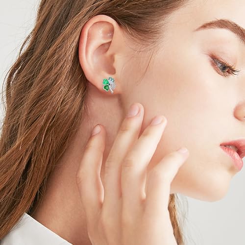 Boucles d'oreilles trèfle en argent pour illuminer votre Saint-Patrick - 2