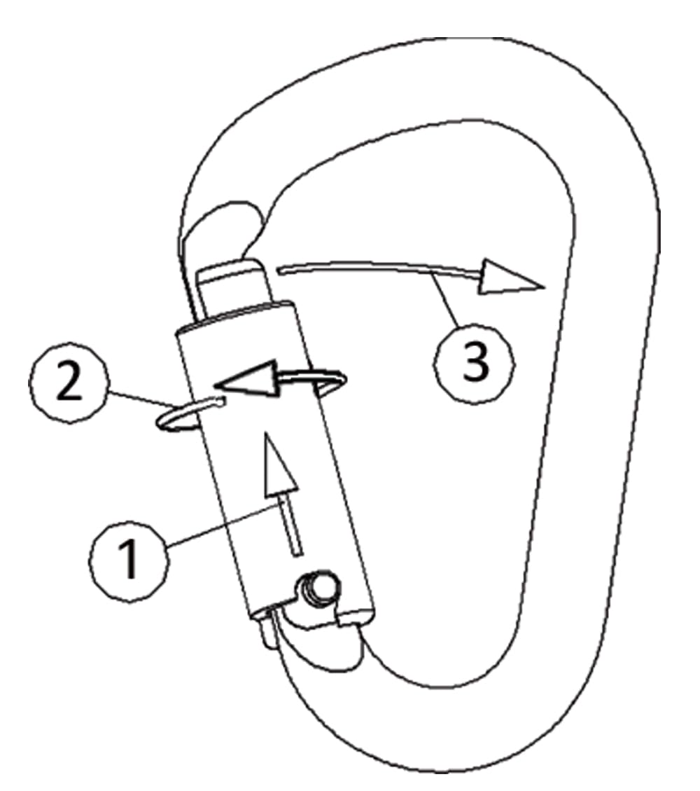 tee-uu CT HMS SAFE-LOCK Mosquetón