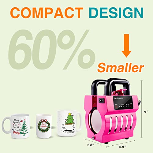Mug Heat Press Mini Cup Press Sublimation Machine For 11Oz-15Oz Coffee Mugs Small Heat Press Personalized Birthday Day Gifts For Men Women #TOP1