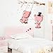 Wallpark Romántico Lindo Osos Oscilación Desmontable Pegatinas de Pared Etiqueta de la Pared, Bebé Niños Hogar Infantiles Dormitorio Vivero DIY Decorativas Adhesivo Arte Murales
