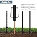 Fence Post Driver T Post Pounder with Handle 14 LB, Heavy Duty Hand Post Rammer for Wooden Posts/U-Channels/Fence Posts, 16 Inch Post Hole Digger (Black)