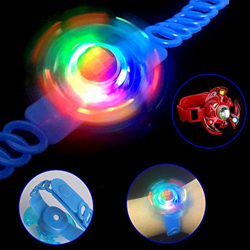 Onesing 18 Pack Light Up Party Favors For Kids, Led Bracelets Glow In The Dark Birthday Party Favors Return Gifts For Boys Kids Girls Prizes Classroom Tag Led Flashing Neon Halloween Party Supplies Easter Independence Day Gifts Random #TOP2