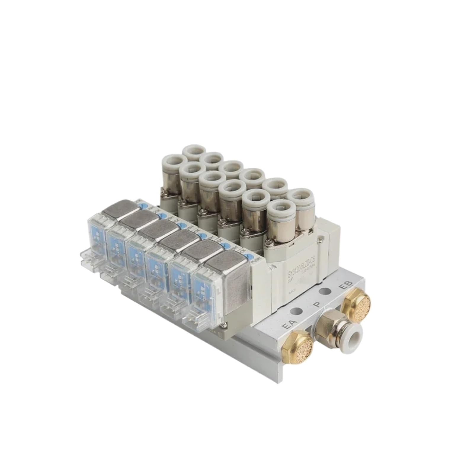 Électrovanne pneumatique SY5120-3LZD-01 6mm sur collecteur combiné multivoies