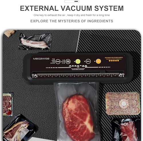 MegaWise Powerful and Compact Vacuum Sealer Machine One-Touch Automatic Food Sealer by MEGAWISE - Image 7