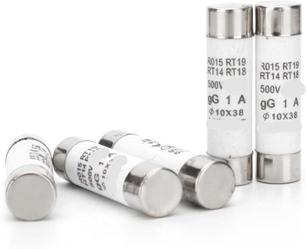 Fusibile del tubo ceramico, Fusibili ceramici ad azione rapida 10x38mm 500V 1A-32A Confezione da 10(10PCS 16A)
