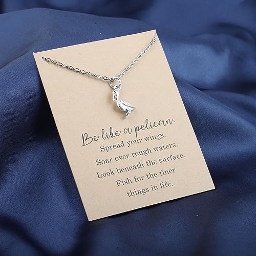 TGBJE Pelican Lover Gift - Pelican Theme Necklace - Sea Bird Jewelry4