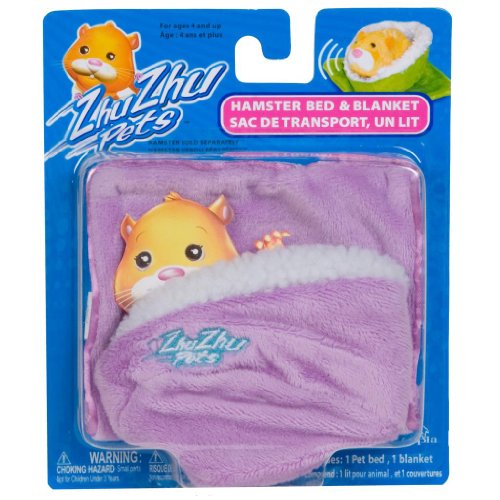 Zhu Zhu Pets   Manta morada y cama morada