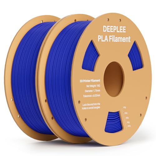 Image of PLA 1.75mm 3D Printer Filament, Dimensional Accuracy + /- 0.02mm, Neatly Wound, No Clogging, Vacuum Package, Fits for Most FDM 3D Printers, Cardboard Spool 2kg Dark Blue
