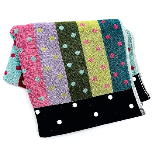 , Cute Decorative Hand Towel For Bathroom Or Kitchen, Stripe And Dot Confetti