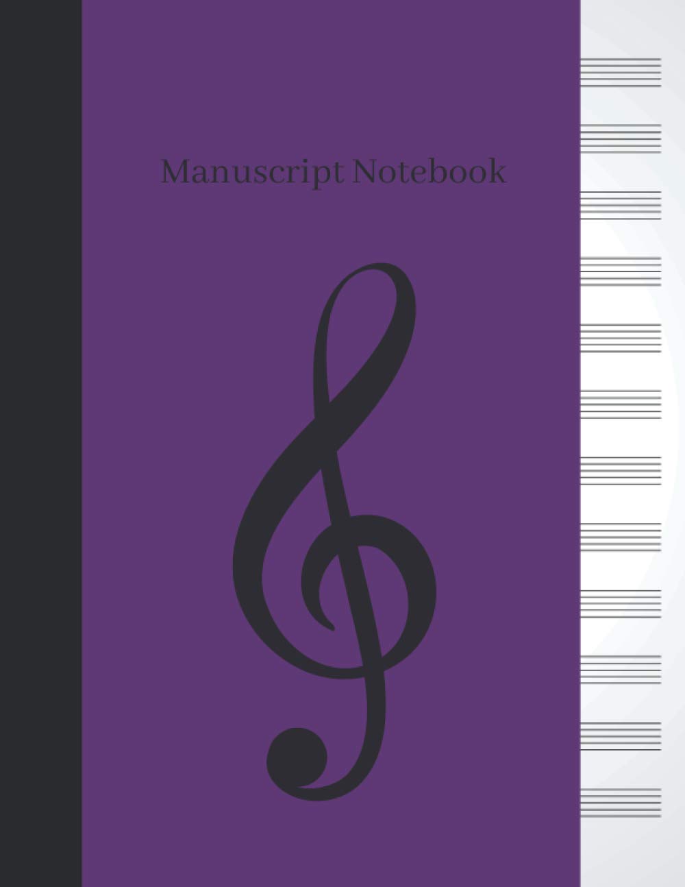 Blank Sheet Music/ Purple/ Music Manuscript Paper/ Musician Notebook [12 Staves, 100 Pages, 8.5x11 Inches]