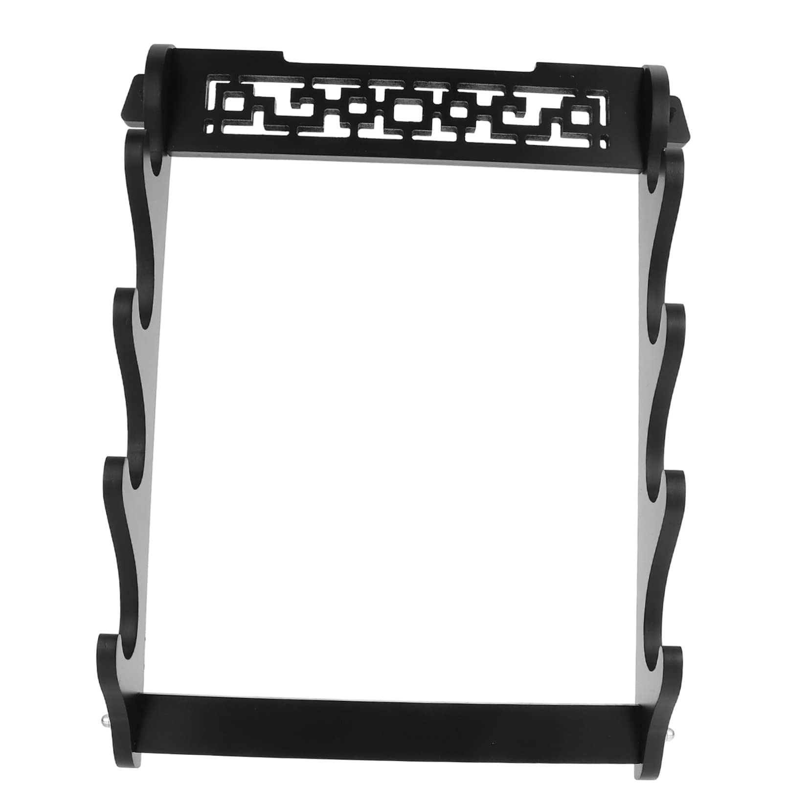 Alipis Soporte de Espada de Pared Multicapa Negro de Madera para Hogar