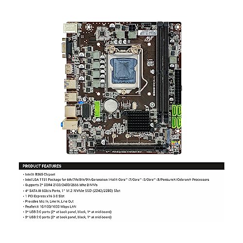 Image of Ant Value B365MAD4-N mATX Gaming Motherboard LGA1151 DDR4