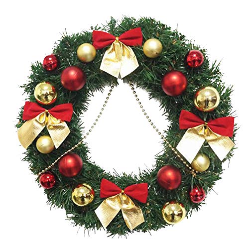 Couronne de Noël artificielle sans perte d'aiguilles 30cm arc