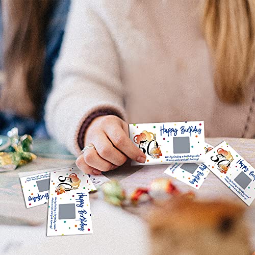 REWIDPARTY Tarjetas Rasca y Gana Fiesta 50 Años 32 Piezas miniatura 7