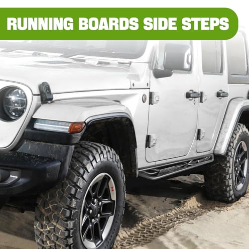 Estribos laterales de acero para Jeep Wrangler JL miniatura 5