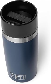 YETI Rambler 12 oz Travel Bottle, Stainless Steel, Vacuum Insulated with Leakproof Commuter Cap, Navy
