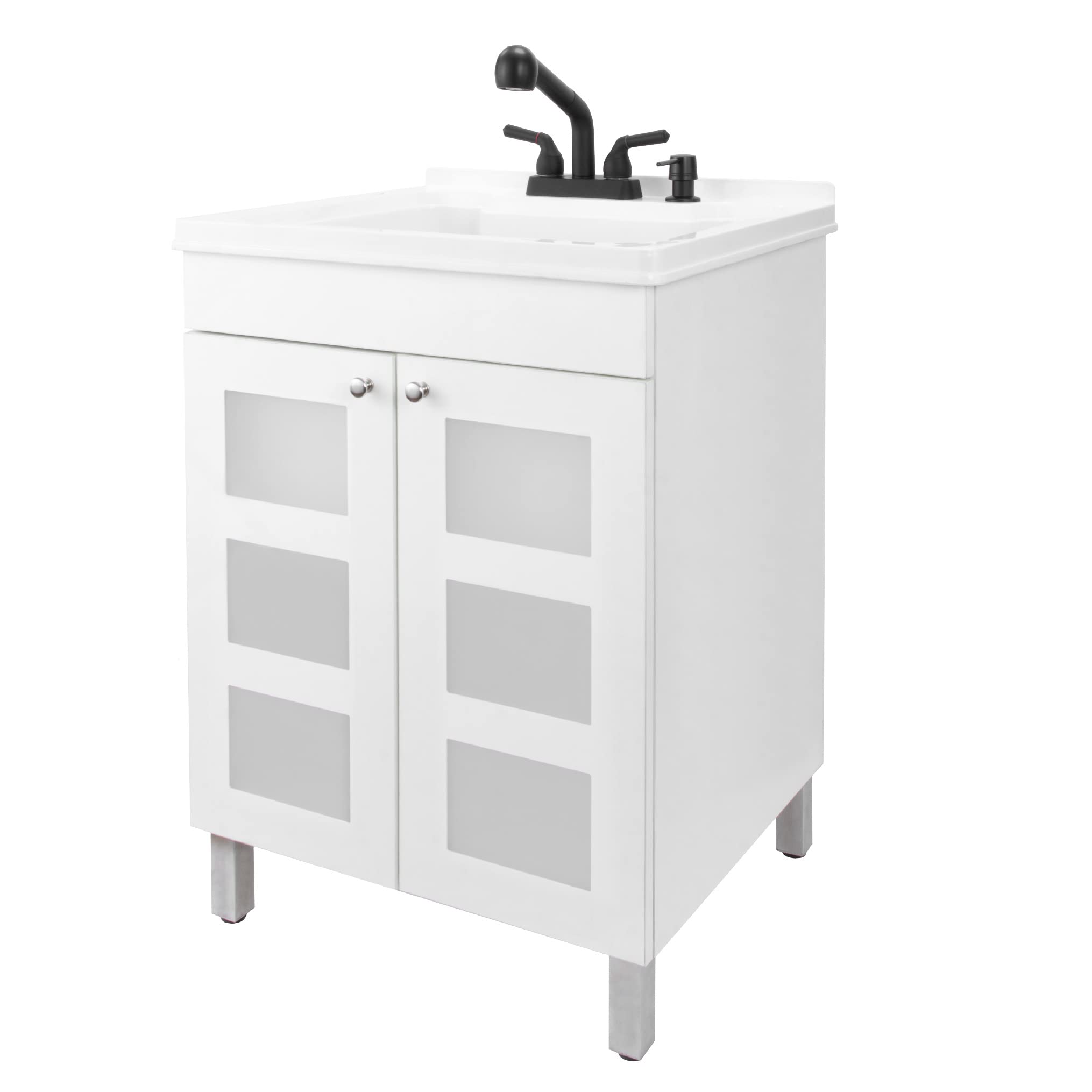Buy JS Jackson Supplies Utility Sink with White Vanity Matte