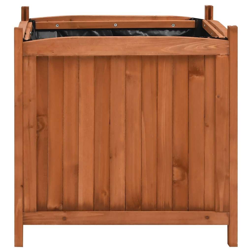 Podwyższone grządki 2 szt. 50 x 50 x 50 cm drewno jodłowe