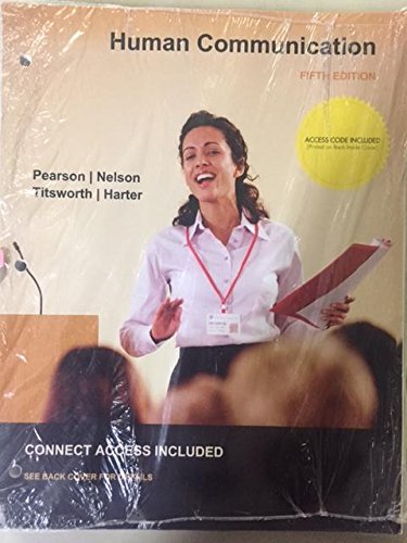 Human Communication Fifth Edition with Connect Access Code 9781308968568: Pearson, Nelson ...