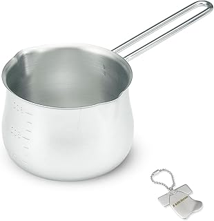 J-kitchens Harmony Single Handle Stainless Steel Milk Pan, 27.6 fl oz (800 ml), Rust Resistant, Gas Exclusively Made in Japan with Original Tag
