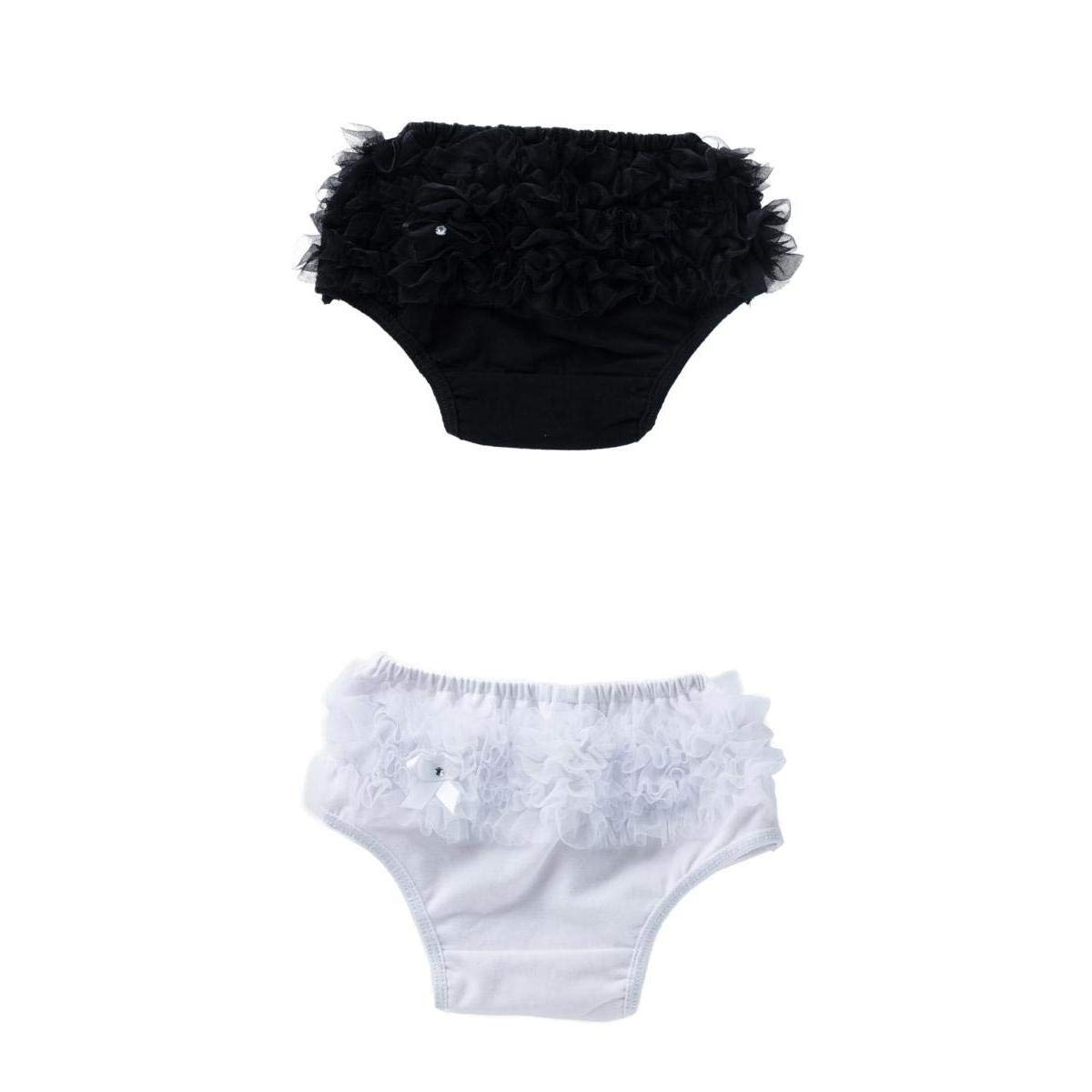 jojomis 2Pcs Baby Girls Shorts Pants Diaper Cover Bloomers 12-24Months