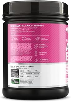Optimum Nutrition Amino Energy - Pre Workout with Green Tea, BCAA, Amino Acids, Keto Friendly, Green Coffee Extract, Energy Powder - Watermelon, 65 Servings