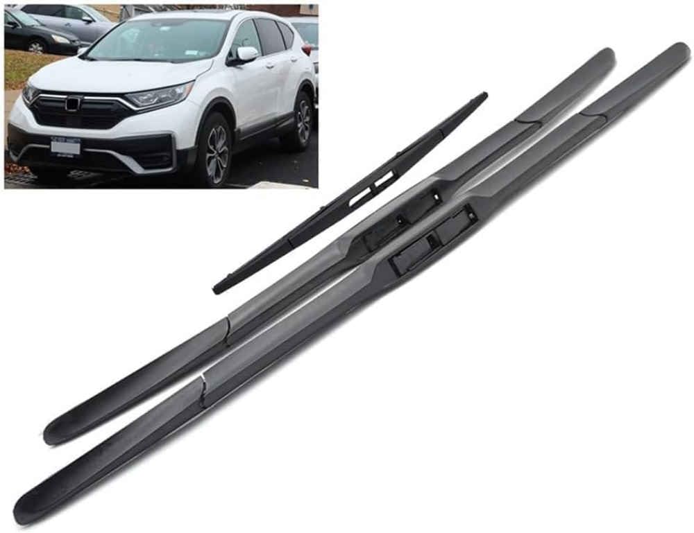 Balais d'essuie-glace Honda CR-V silencieux et durables en gomme souple HD
