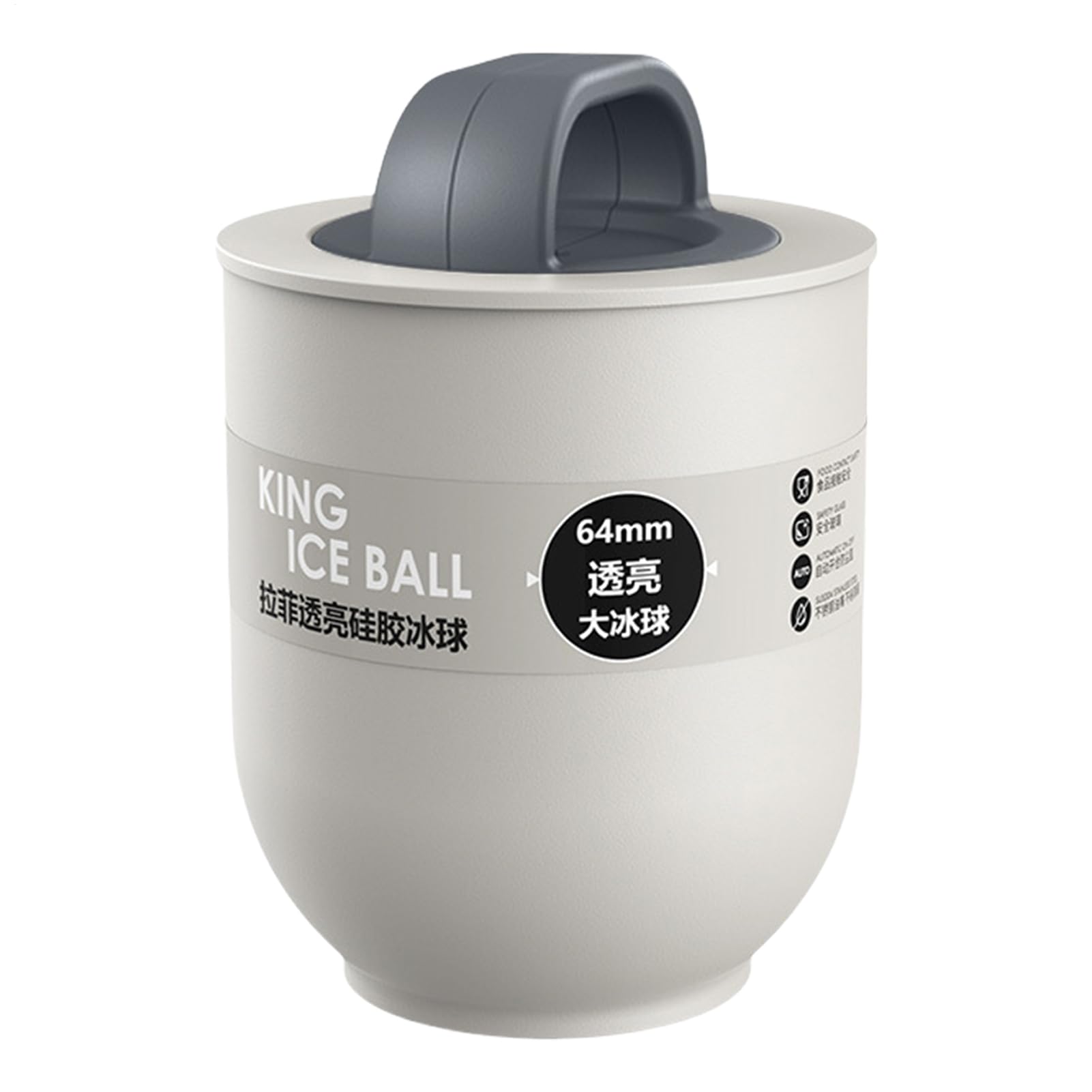 قالب ثلج كبير لصنع مكعبات مستديرة – تجربة تبريد فاخرة لمشروباتك مع تصميم عملي وسهل الاستخدام بخصم 47%!