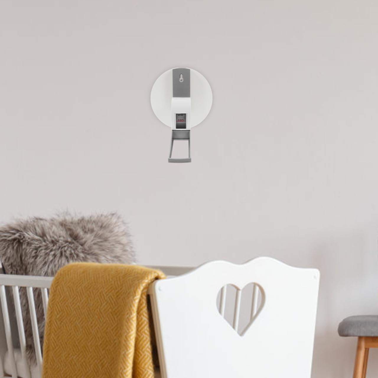 TOPBATHY Toise Murale Rétractable 2.20 M Ruban À Mesurer La Hauteur Pour Enfants Et Adultes Mesure De La Taille Instrument De Mesure Avec Plaque Murale 1 Pièce