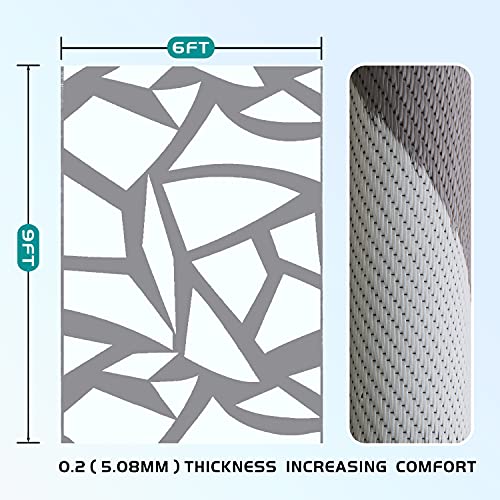 HHWLL Outdoor Rugs Patio Decor Rug Camping Rug Outdoor RV Mats 6ftx9ft Plastic Polypropylene Area Rug Reversible and Waterproof for Patio,Terrace,Picnic,RV,Camping,Beach,Pool Side - Image 2