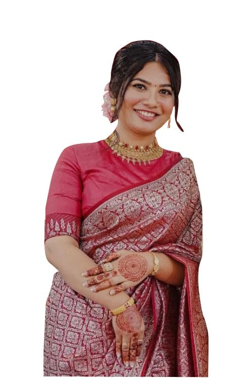 Image of Avantika Fashion Women's Kanjivaram Soft Semi Silk Banarasi Sarees With Blouse Piece.