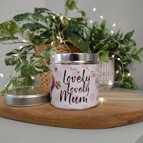 Best Kept Secrets Lovely Lovely Mum Tin Candle, White/Pink - Image 2