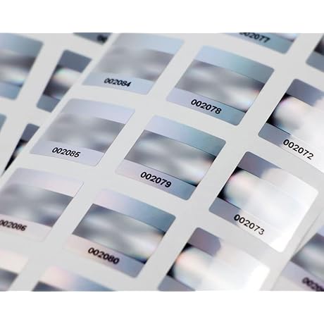 Protective Hologram Serial Number Tamper Evident Security Labels