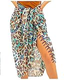 ENTSPANNT UND ENTSPANNT – Das natürliche Baumwolle-Material und die wunderschönen, farbenfrohen Designs schaffen eine entspannte Eleganz, mit der Sie sich entspannt, mutig und schön fühlen. Verwenden Sie Ihren Sarong als perfekt vielseitiges Urlaubsaccessoire oder verleihen Sie Ihrem Alltag ein unerwartetes Flair