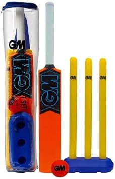 GM | Childrens Cricket Set or Bat Only | Moulded Plastic All-Weather | Sizes Opener, Striker, 6 or 4 | Gunn & Moore