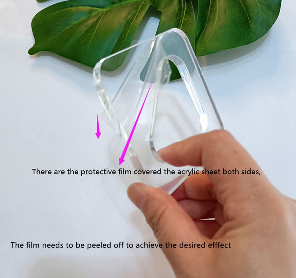 3pcs Router Template and Charcuterie Board Handle, Triangle Laser Cut Acrylic Router Template for Woodworkers and Makers