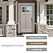 KHSHOW Fiberglass Front Entry Door, 36'' X 80