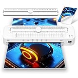 Laminiergerät A3 für A3 A4 A5 A6 A7 mit Laminierfolien, Heiß und Kalt Laminiergerät mit Papierschneider, Laminiermaschinen für Zuhause, Schule, Büro