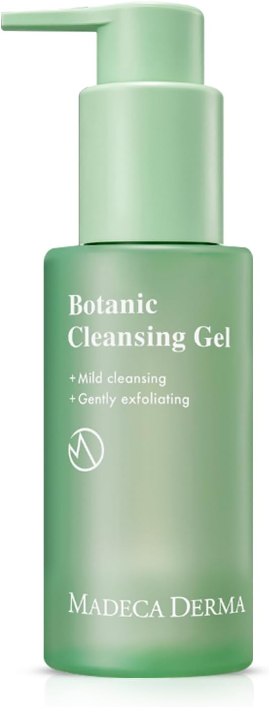 DERMA Botanic Cleansing Gel – pH Balancing Cleanser with Centella Asiatica & Tea Tree, Korean Skincare, Soothing & Calming with Natural, Hypoallergenic Ingredients (3.4 fl oz)