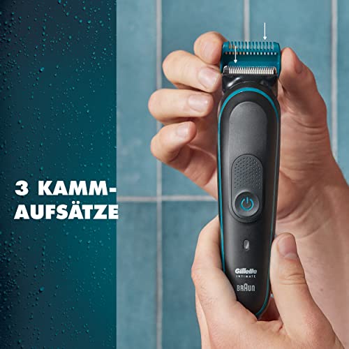 Gillette Body & Intimate Elektrischer Körperrasierer Herren i5 für Intimbereich, SkinFirst Körper & Intimrasierer mit Lebenslang Scharfen Klingen, Wasserdicht, Kabellos für Nass- und Trockenanwendung 4