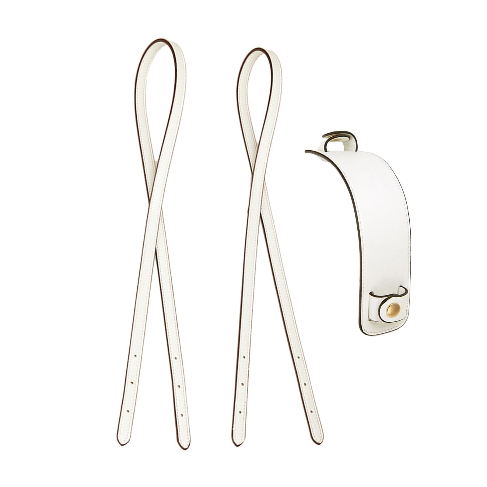 Shoulder Straps Bag Belts Replacement Handle Handbag Straps for Clutch Bag Handbag Tote, Beige White