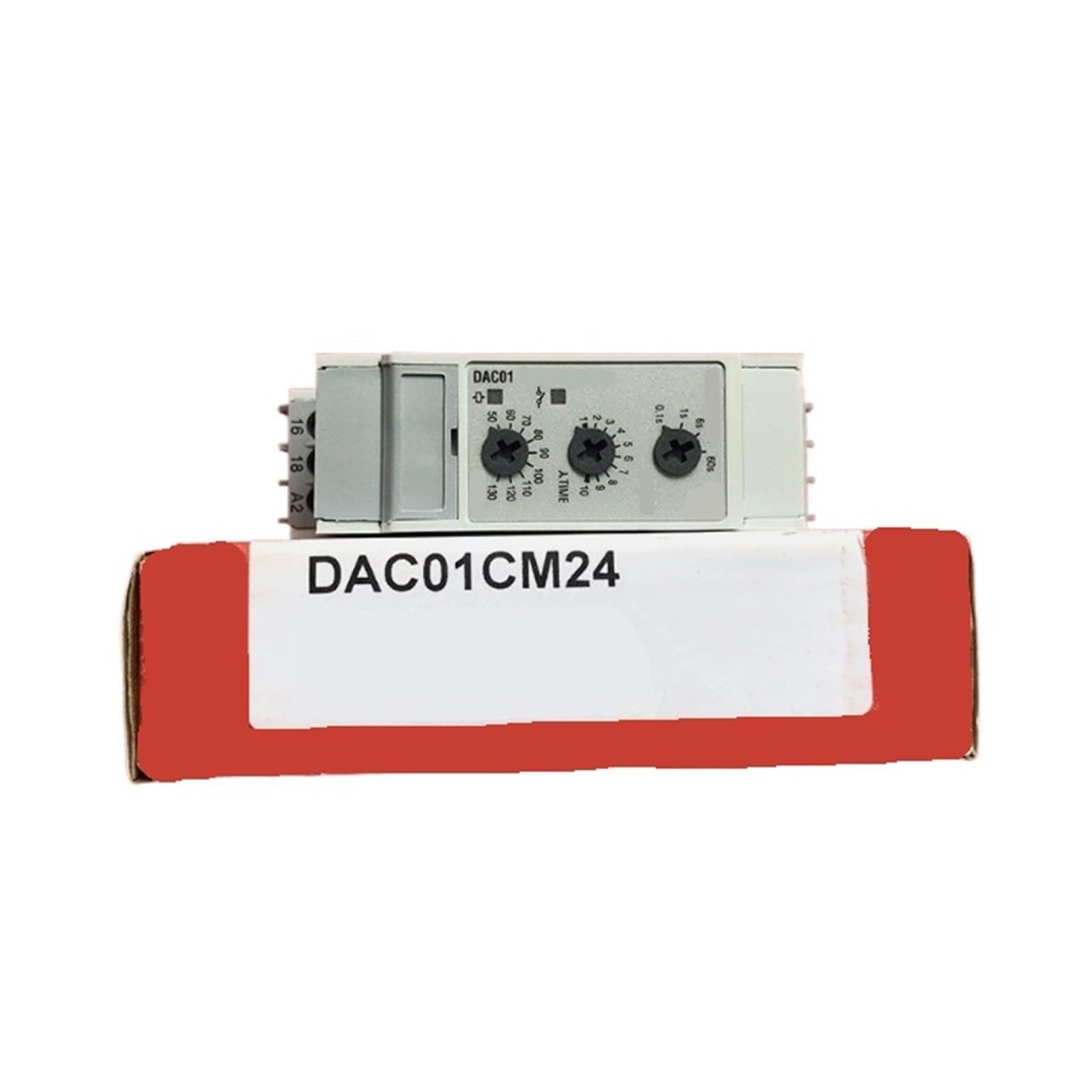 Relè temporizzato DAC01CM24 Relè temporizzato a Stella per Guida DIN 24–240 V CA/CC