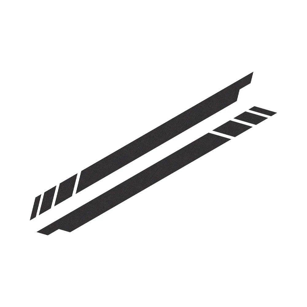 Auto Accessory Car Side Door Stickers Vinyl Decorative Stickers Car Tuning Accessories(Carbon Fiber)