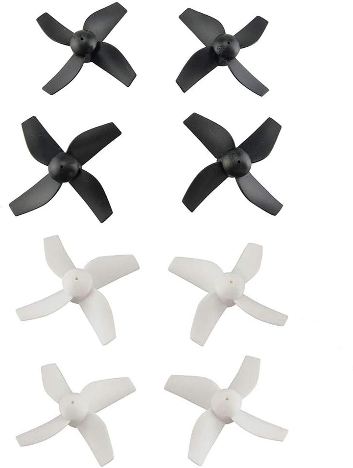 sea jump 8PCS Propeller for HS210 H36 E010 GoolRC T36 NIHUI NH010 SANROCK GD65A ATOYX AT-66 Quadcopter Remote Control Drone Propeller,Black + White