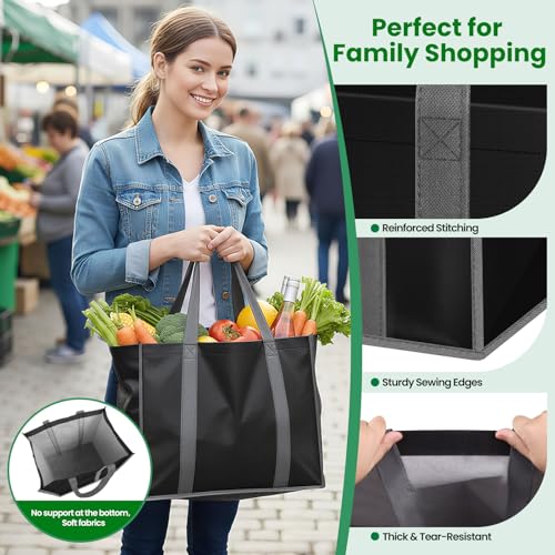 40% Off SpaceWhisper Reusable Grocery Bags - 3 Pack - Image 4