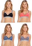 Just Intimates SB20018-2-34C Racerback Sports Bra/Bras for Women (Pack of 4)